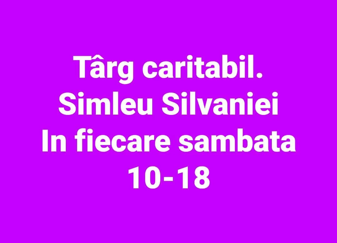 Târg caritabil în Şimleu Silvaniei