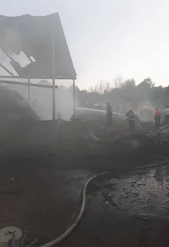 S-au jucat cu focul și au incendiat o gospodărie