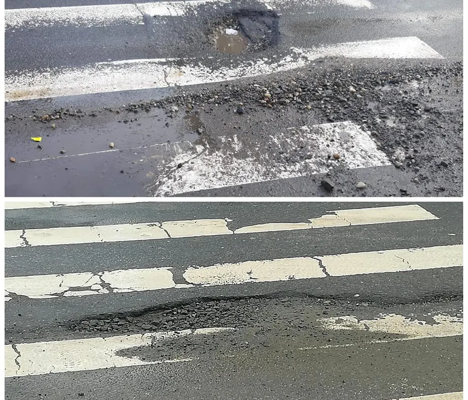 Primăria Zalău începe marea plombare! Gropile se astupă cu: suflanta, butelia și asfaltul la sac