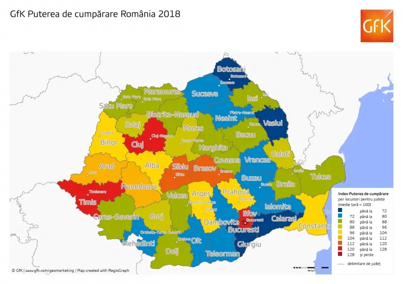 Sălajul, printre judeţele cu putere de cumpărare sub media naţională