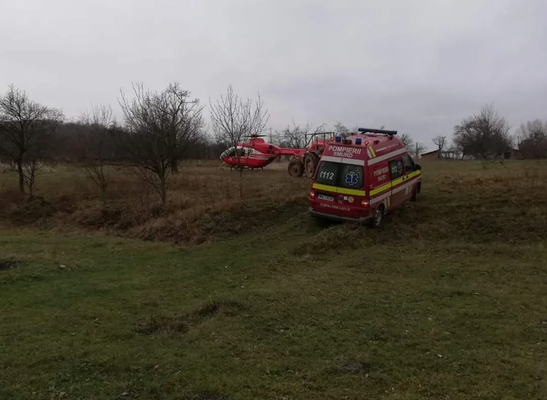 S-a rănit grav cu un flex. A intervenit elicopterul SMURD