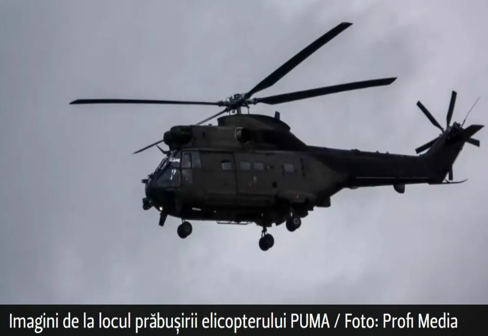 Imagini VIDEO de la locul prăbușirii elicopterului PUMA, trimis în căutarea MIG-ului dispărut - 8 morți