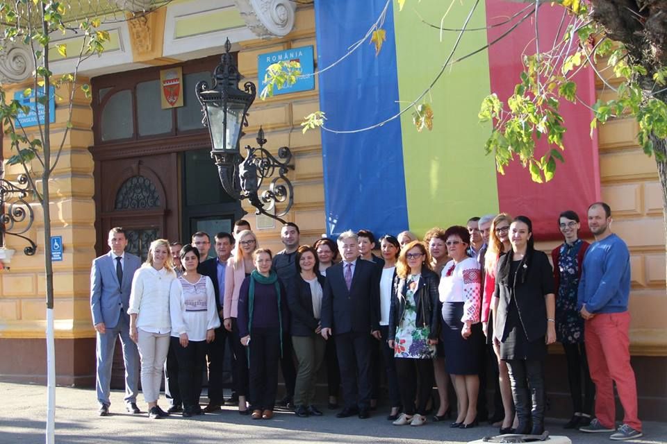 Conducerea Primăriei Zalău, la sesiunea de instruire în cadrul proiectului ''Bacon - Bridging European and Local Climate Action''. Măsuri spre o economie cu emisii scăzute de carbon