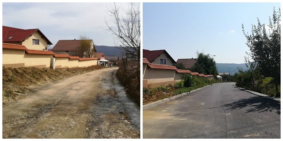 Municipalitatea anunţă finalizarea lucrărilor pe strada Coşbuc. Investiţia a fost de 800.000 de lei