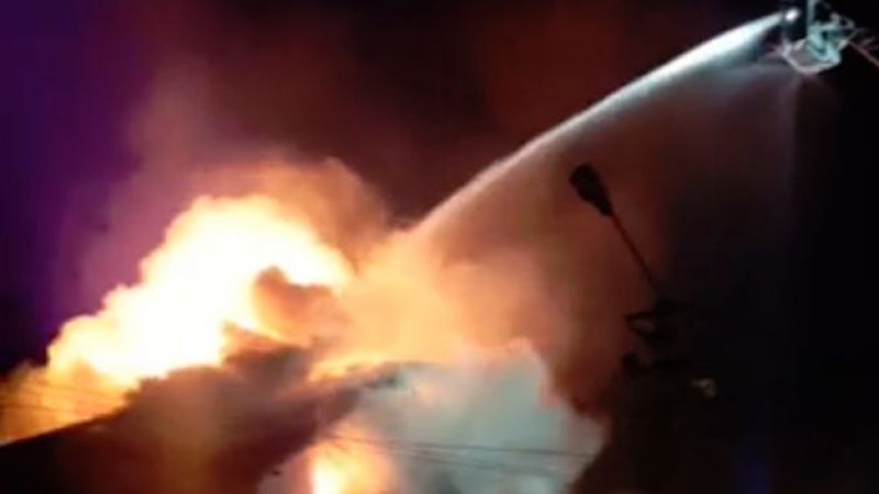 Foc la ceas de seară în Călacea. Biserica penticostală, cuprinsă de flăcări