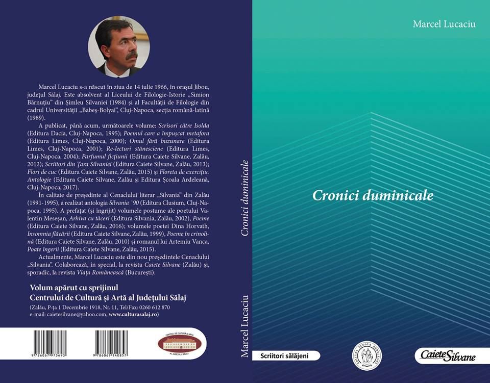 ''Cronici duminicale'': o nouă apariţie editorială, marca Lucaciu