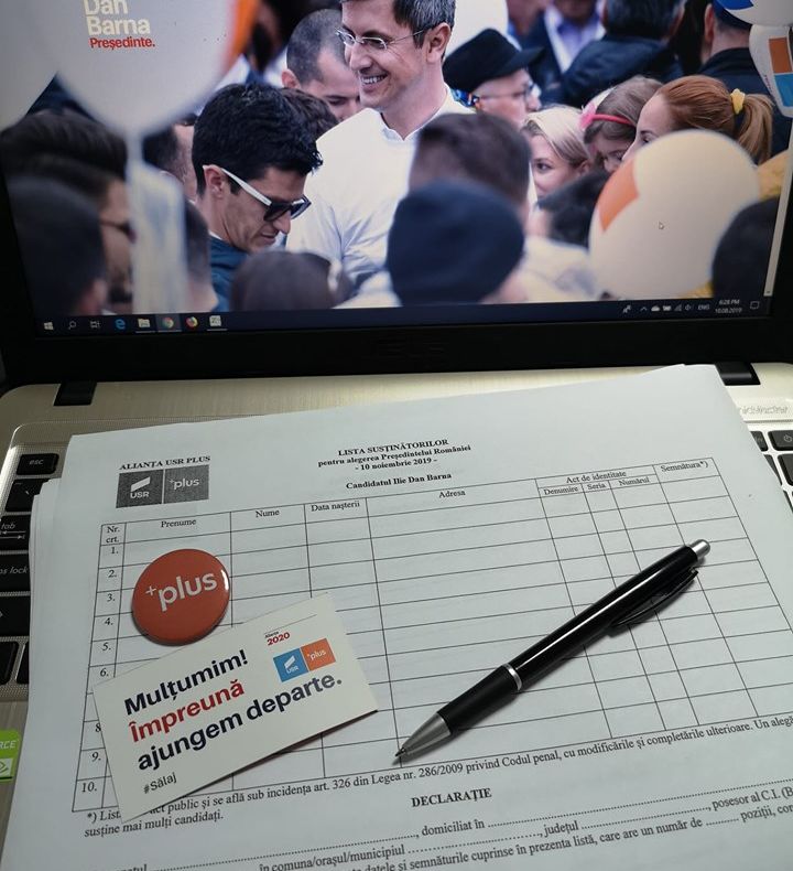 Alianţa USR-PLUS Sălaj începe campania de strângere de semnături  pentru candidatura lui Dan Barna la alegerile prezidenţiale