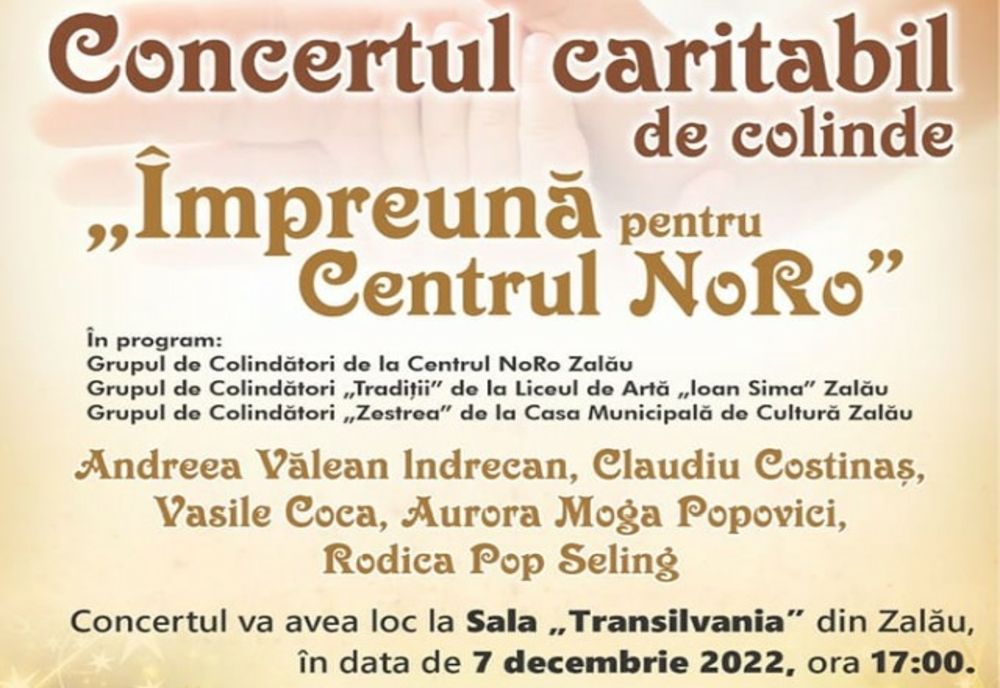 Concert caritabil de colinde, ”Împreună pentru Centrul NoRo”! Când va avea loc și unde