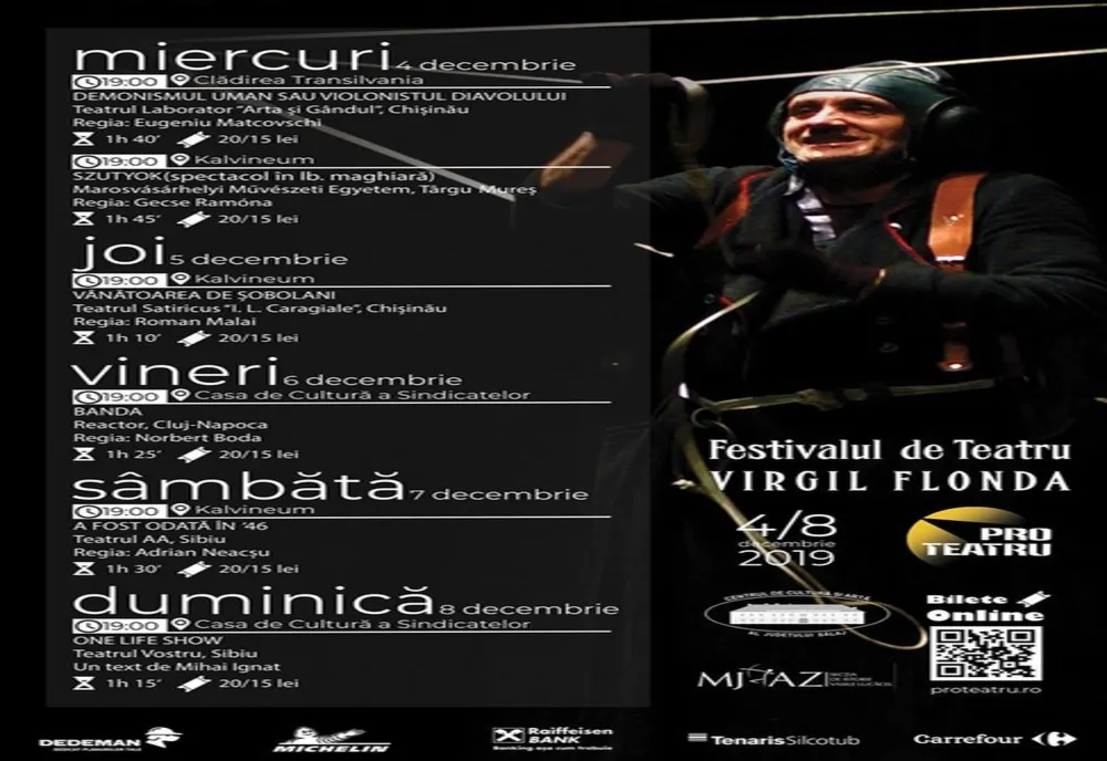 La Zalău, o nouă ediţie a Festivalului de teatru ''Virgil Flonda''