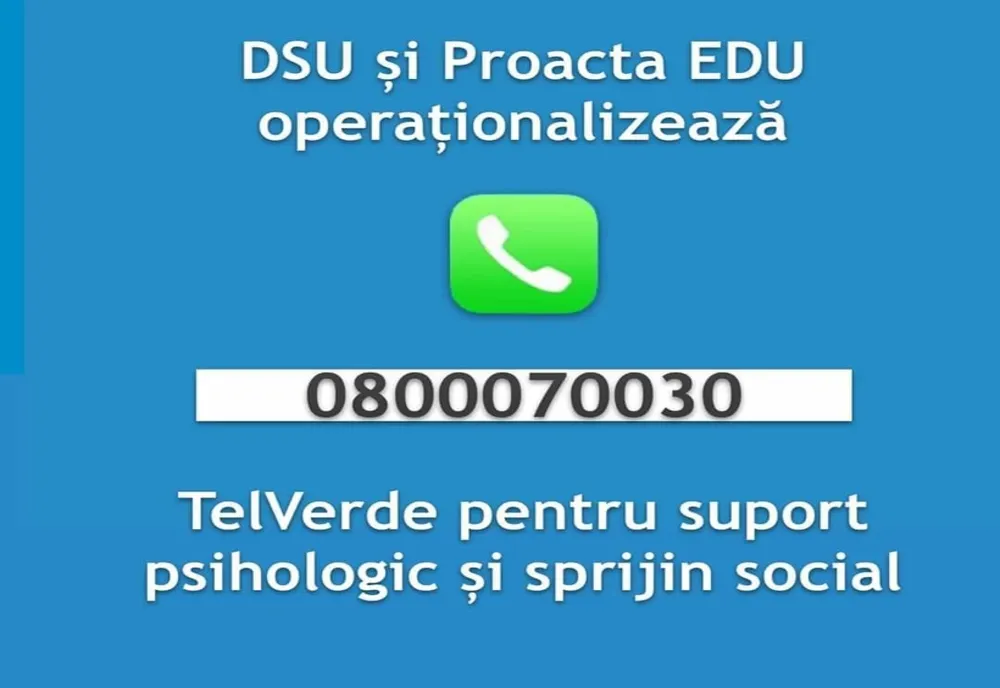 Suport psihologic și sprijin social - O nouă linie telefonică de tip TelVerde 