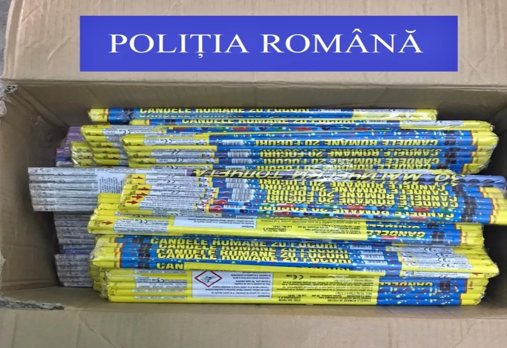 Artificii destinate doar pirotehnicienilor, scoase la vânzare în Sălaj! AU fost confiscate și s-a deschis dosar penal