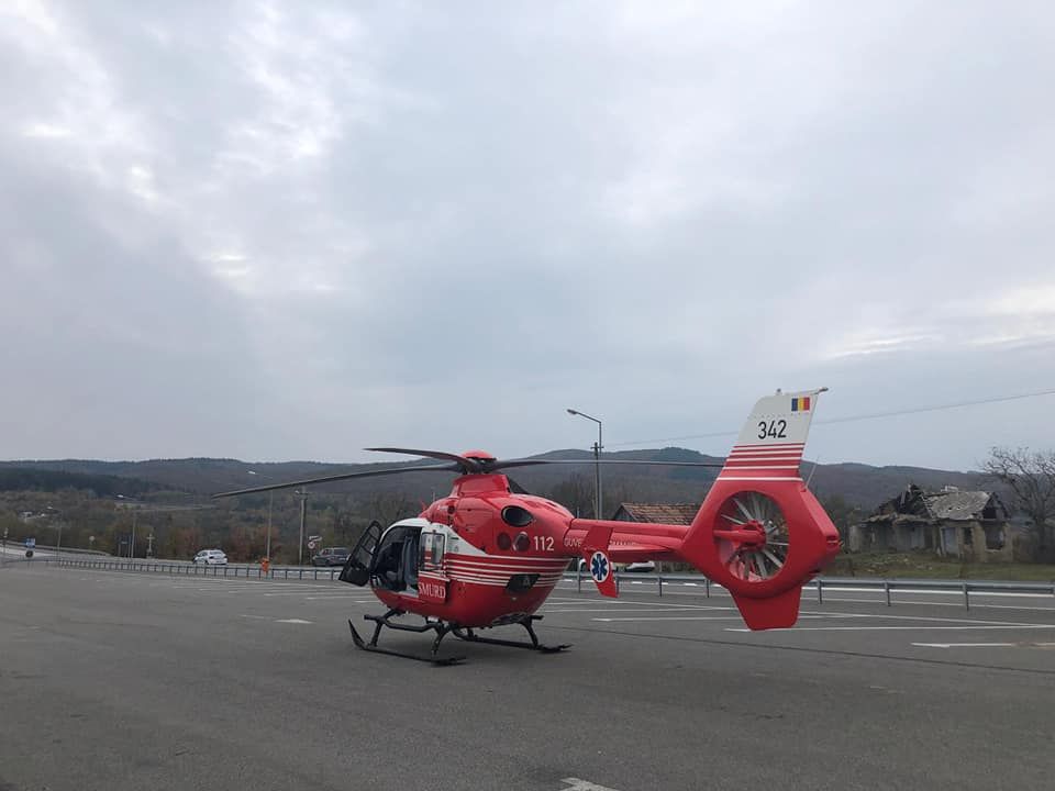 Elicopetrul SMURD interventie Halmsd