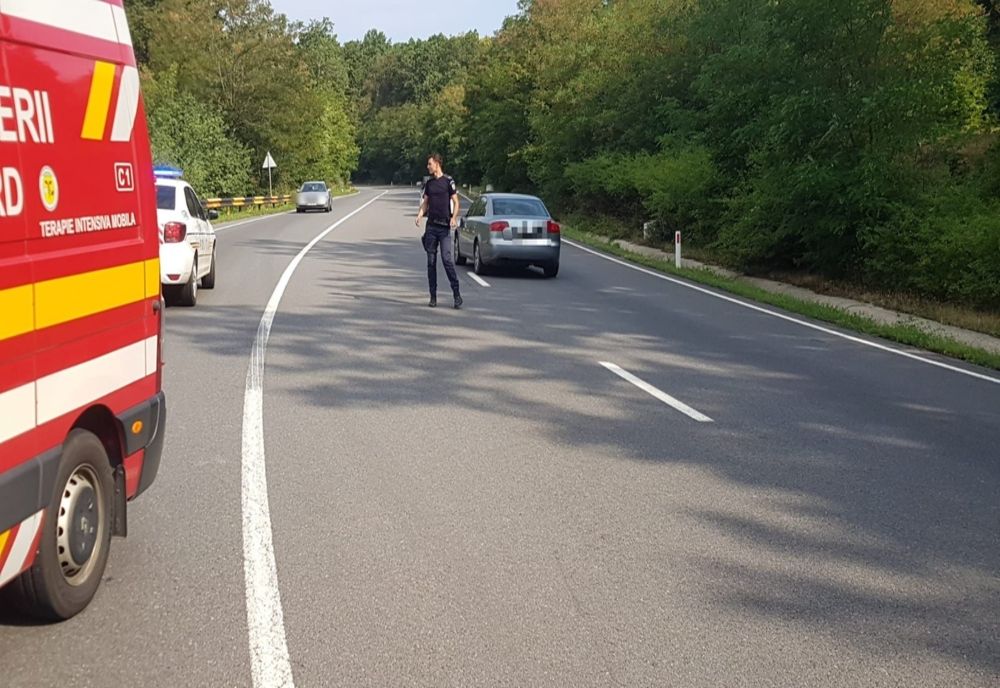 Zălăuancă, accidentată de un autoturism în timp ce traversa DN 1F