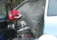 În apropierea Gării din Şimleu, autoturism în flăcări