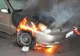 Autoturism, cuprins de flăcări în localitatea  Răstoci