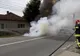 Incendiu la Surduc. Și-a văzut mașina în flăcări și a suferit un atac de panică