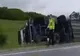 Circulaţie întreruptă între Baia Mare şi Dej! Un TIR s-a răsturnat pe DN1C în Sălaj